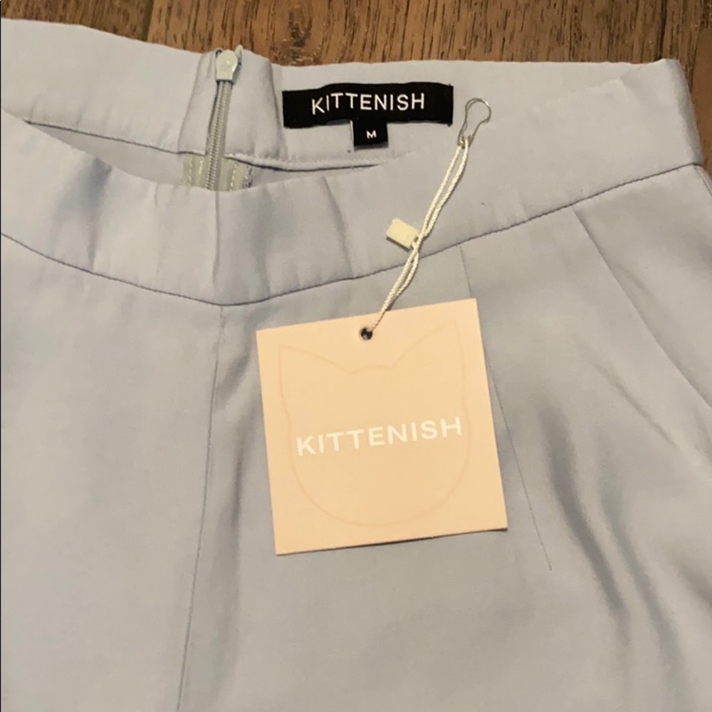 Kittenish Blue Capri Pants